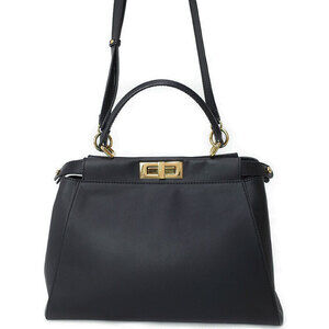 Fendi Peekaboo handbag ISeeU Leather 2way Shoulder Bag